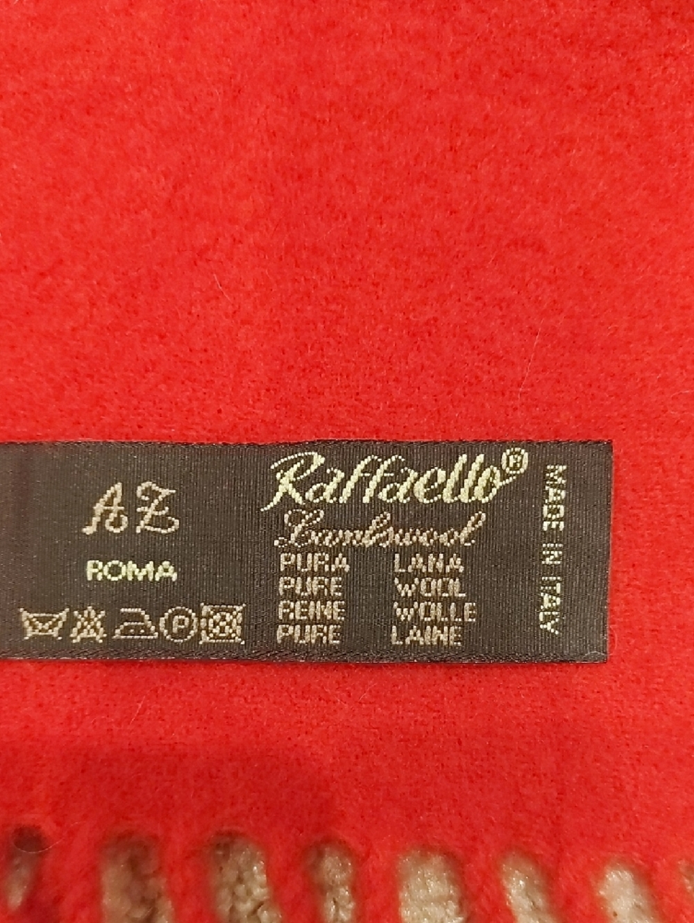RAFFAELLO ROSSI Bright Red Fringe Scarf - Picture 2 of 4